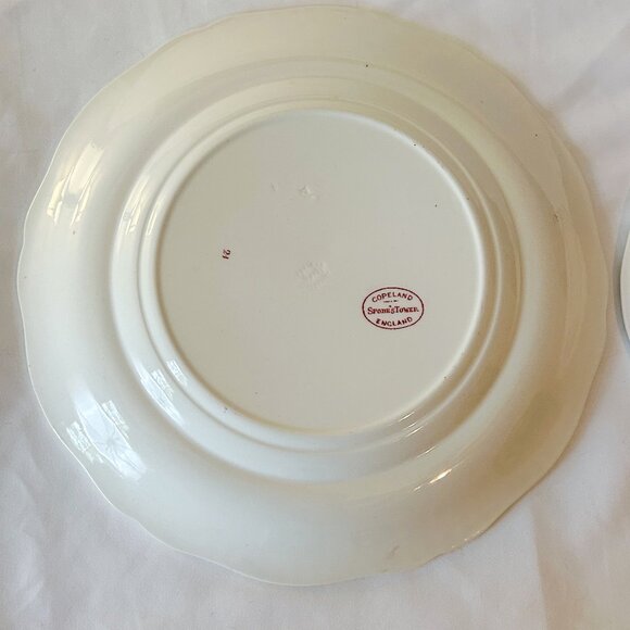 Copeland Spode Tower Vintage 9.5" Dinner Plates, Set of 2 - Picture 7 of 9